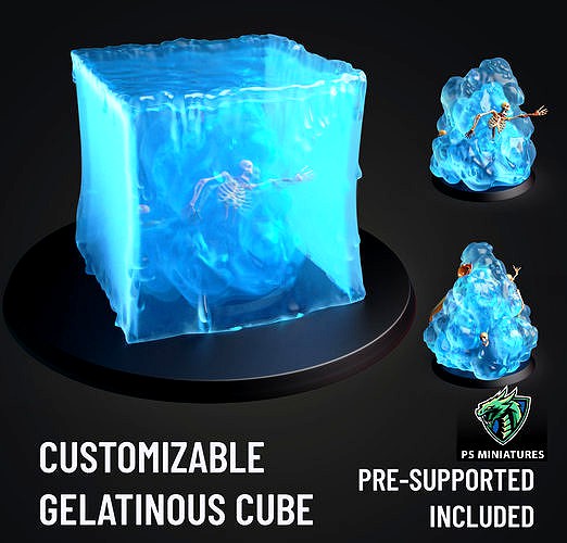 Gelatinous Cube - Customisable | 3D