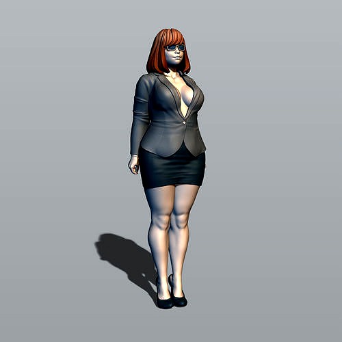 Curvy secretary | 3D