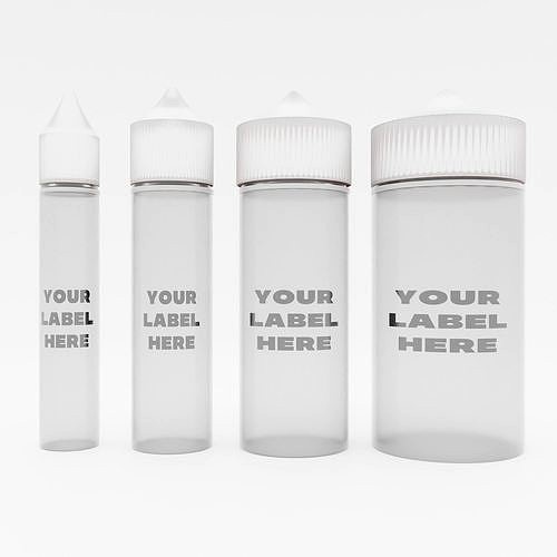 Plastic Bottles for Vaping o Tattoo Ink with Label included