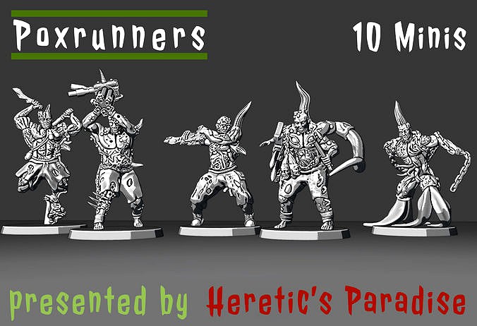 Poxrunners - 10 Minis | 3D