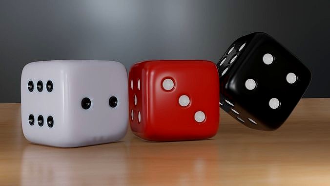 Playing Dice High Poly