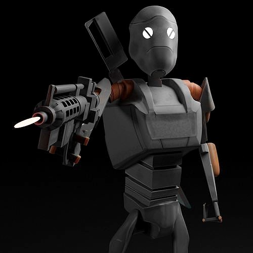 Commando Droid is ready to kill a jedi