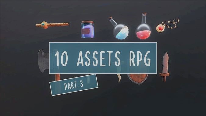 RPG BUNDLE 3 - 10 ASSETS ITENS for a Rpg Adventure Free