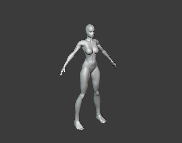 female 3D model