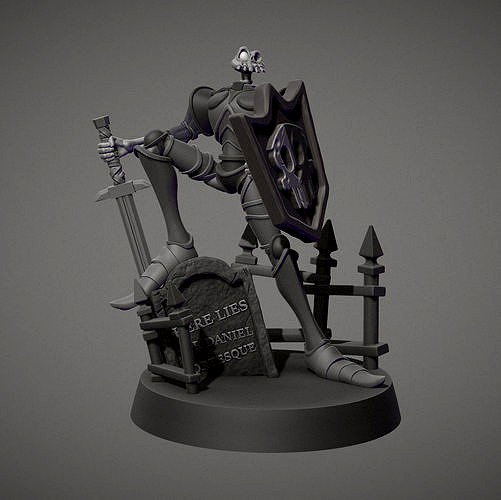 Sir Daniel Fortesque Collectible Statue | 3D