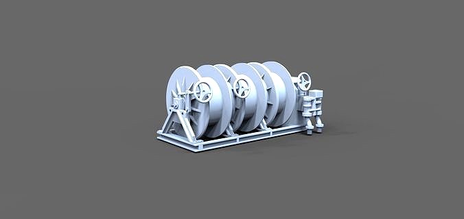Storage winch for Nordic Vessel | 3D