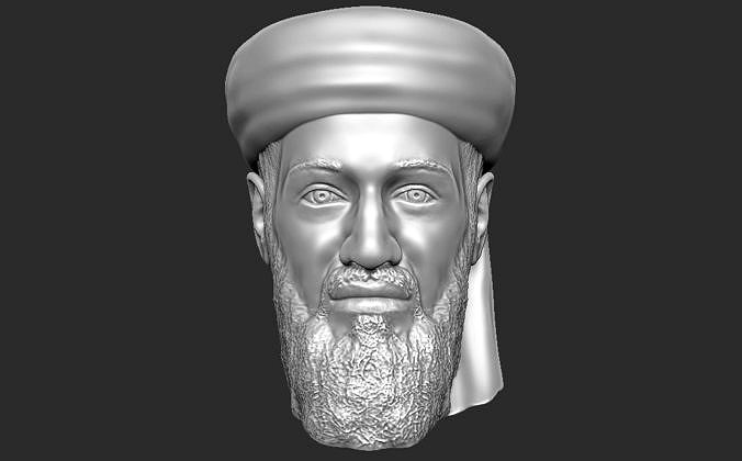 Osama bin Laden head 3D printing ready stl obj formats | 3D