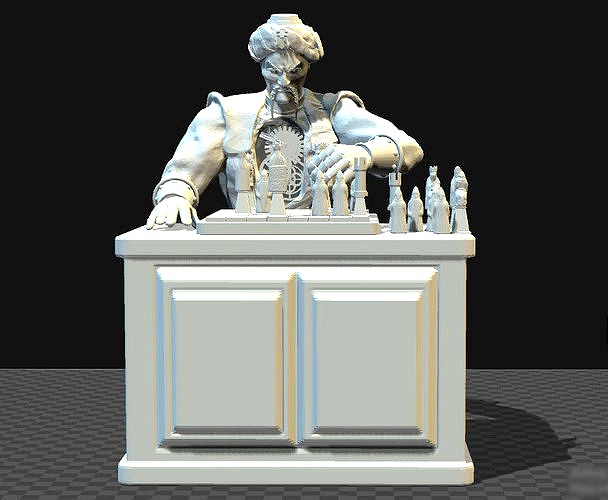 THE CHESS PLAYER AUTOMATON toy soldier | 3D