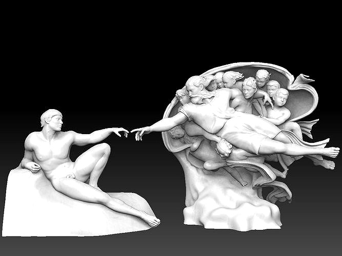 The creation of Adam | 3D