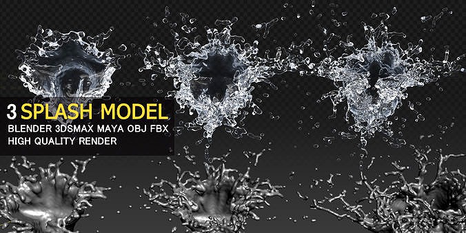 Water Splash 3D Model