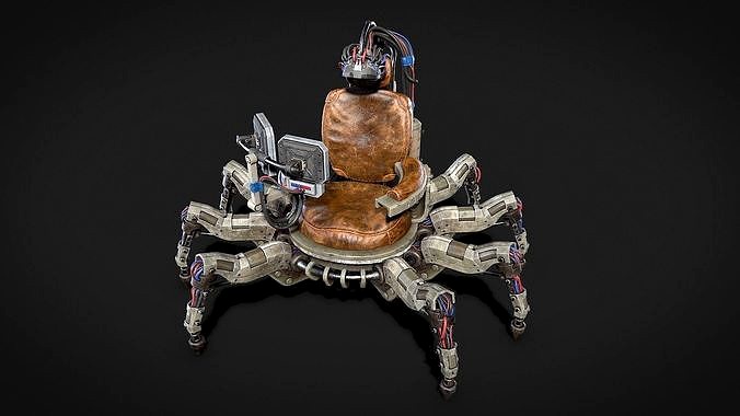 Scifi Dystopian Mechanical Chair robot