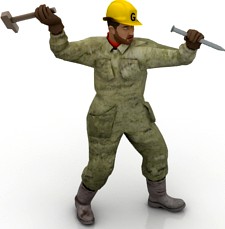 Worker 3D Model