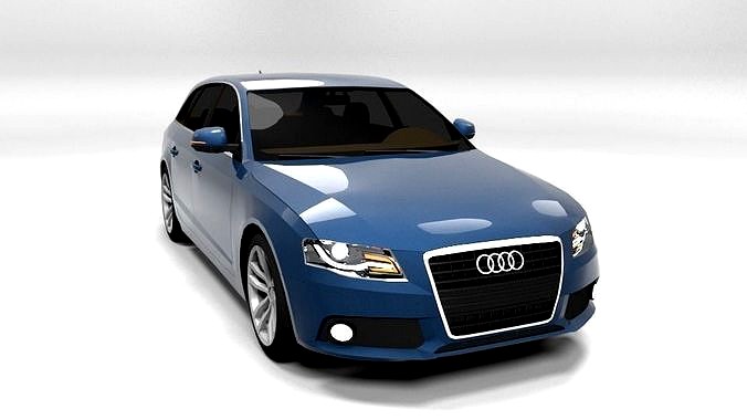 AUDI A4 2009 AVANT LOWPOLY