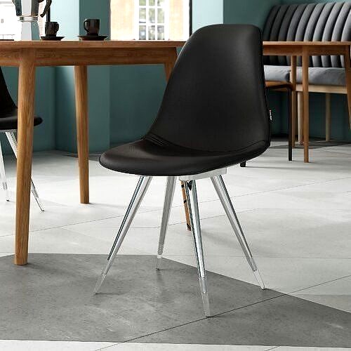 Angel Genuine Leather Upholstered Dining Chair