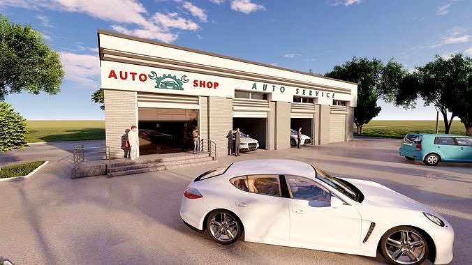Car service and auto parts store