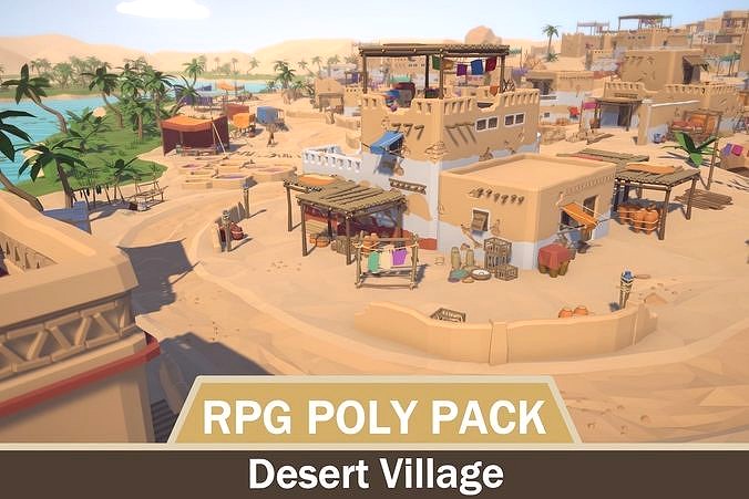 RPG Poly Pack - Desert Village
