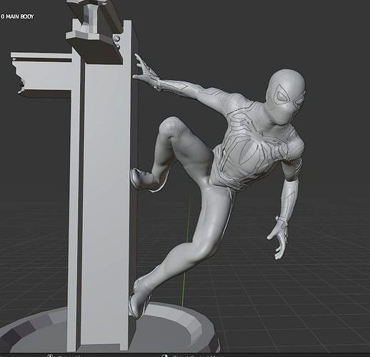 Spiderman PS4 for 3d printing | 3D