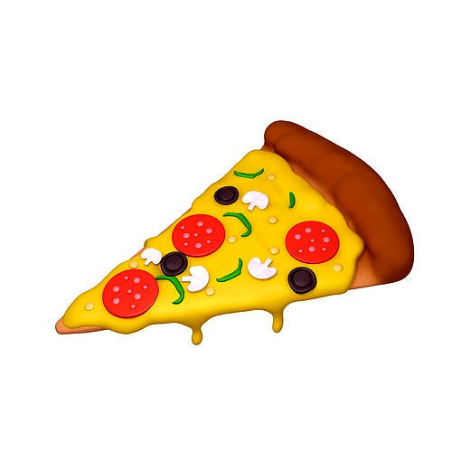 Pizza slice cartoon