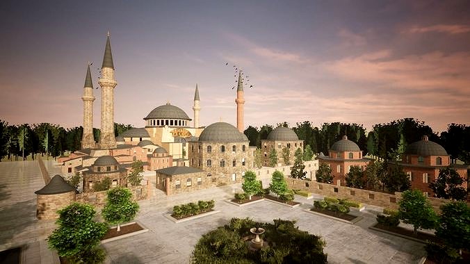 Hagia Sophia Ayasofya Turkey - 3D model