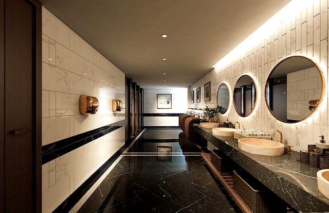 The Hotel Restrooms Design