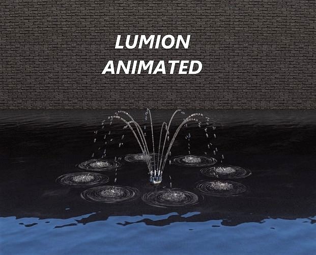 Lumion fountain - animated