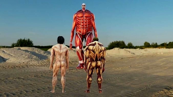 attack on titan  Armored  and colossal titan