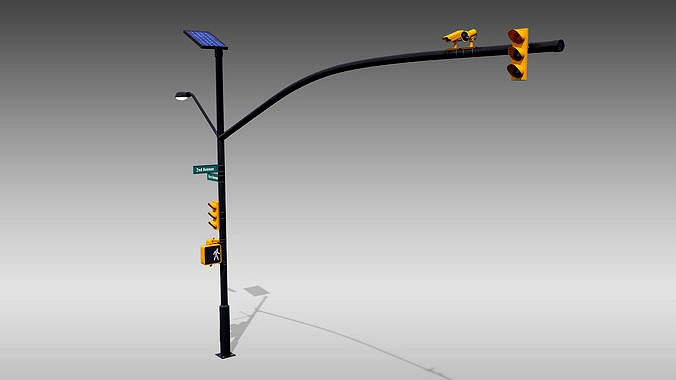 Intersection Traffic Light and Camera