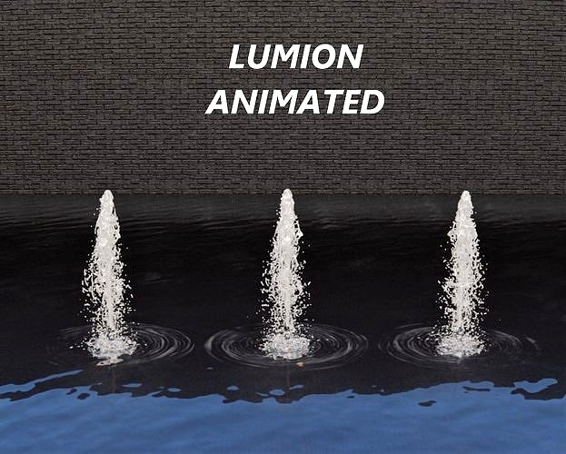 Lumion fountain - animated