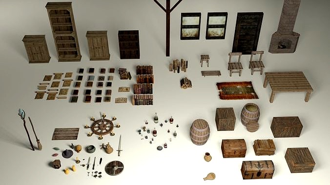 Medieval-Alchemy-Magic House Mega Pack - 130 items collection