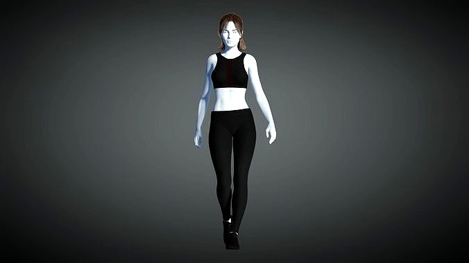 Cyberpunk - Sports Activewear Clothing Set - Black and Red