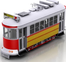 Tram 3D Model