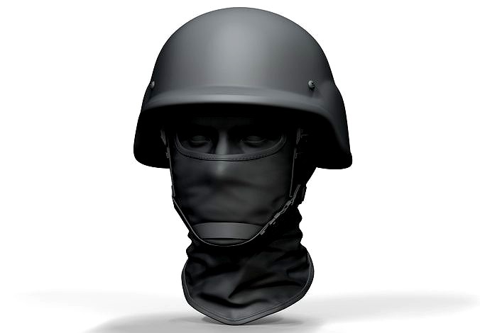 Police Helmet Low and High Poly