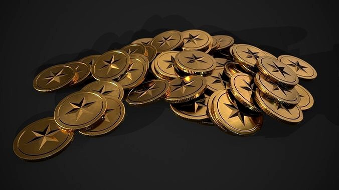 gold coin - star design A