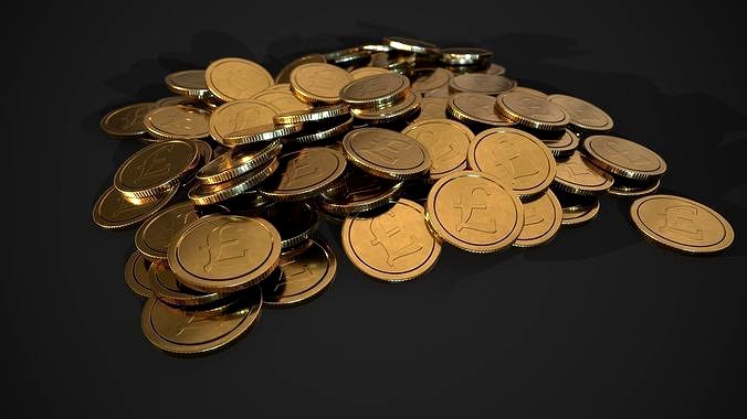 gold coin - english pound design A