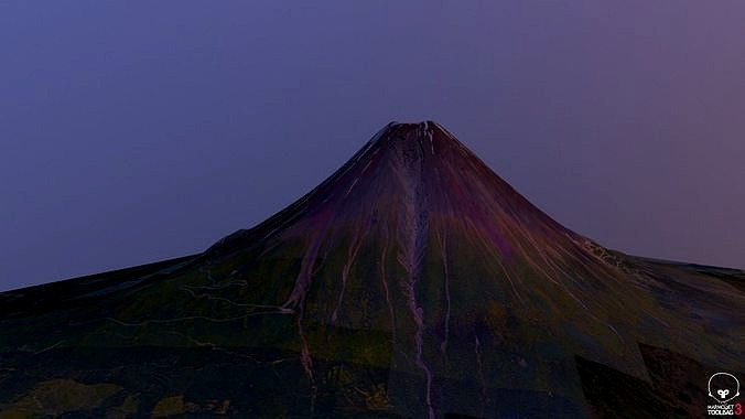 Fuji Mountain high poly Landscape