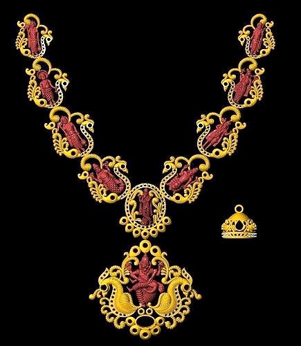dasavatar necklace new 55 gm | 3D