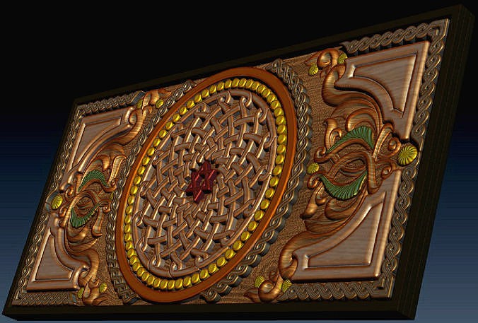 Backgammon geometry with monograms  | 3D