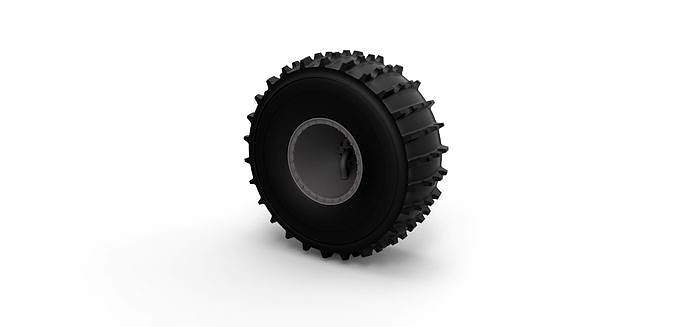 Diecast Offroad wheel 41 Scale 1 to 20 | 3D