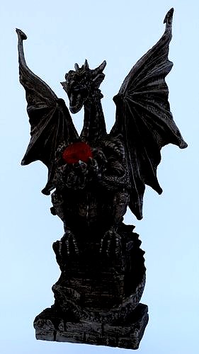 Dragon Statue Gargoyle Ruby LowPoly HighPoly Photogrammetry Scan