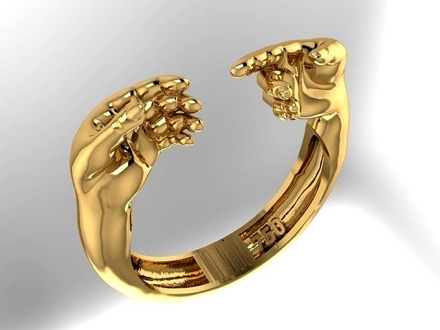 comrade hands Ring | 3D