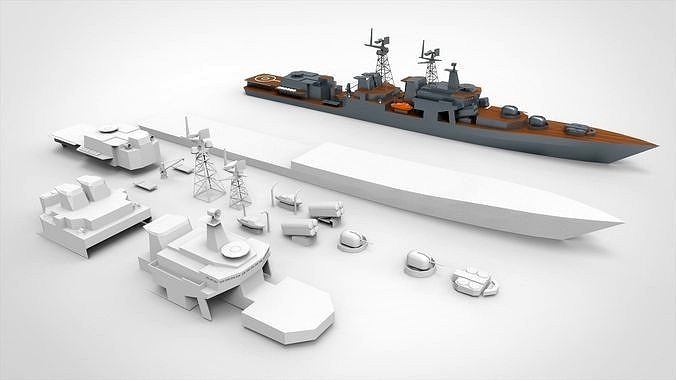 Battle ship military  3d printing | 3D