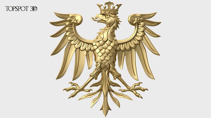 Relief Geraldic Eagle | 3D