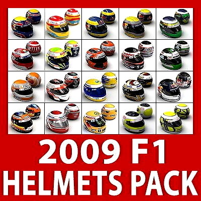 F1 2009 Helmets