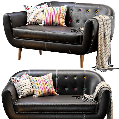 Sofa Rotterdam Tesla Black