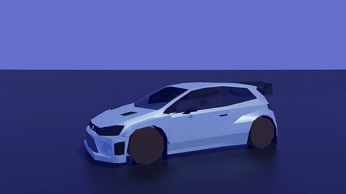 Low Poly WRC Rally Car