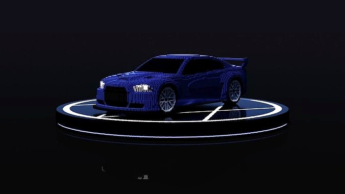Dodge Charger 2012 GT - Voxel Vehicles