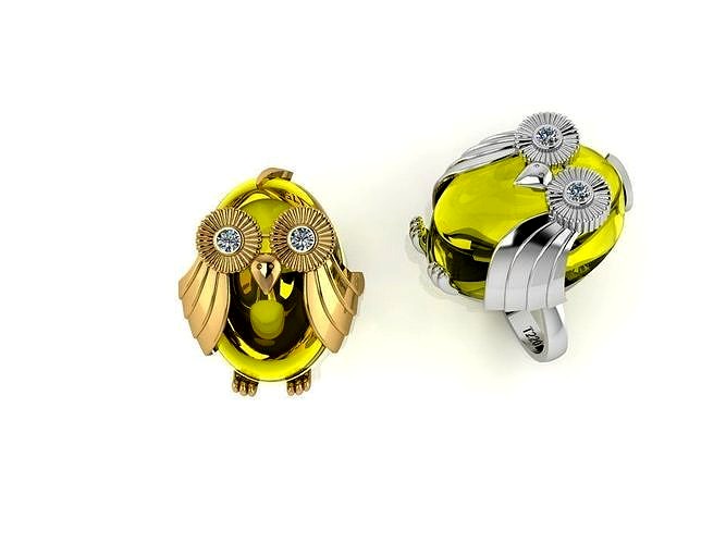 Owl Ring | 3D