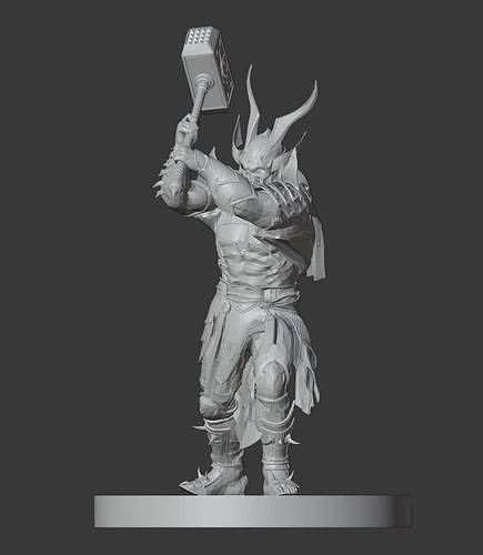 Hammer Shao Kahn MK11 - Version 6 - 3D model 3D printable