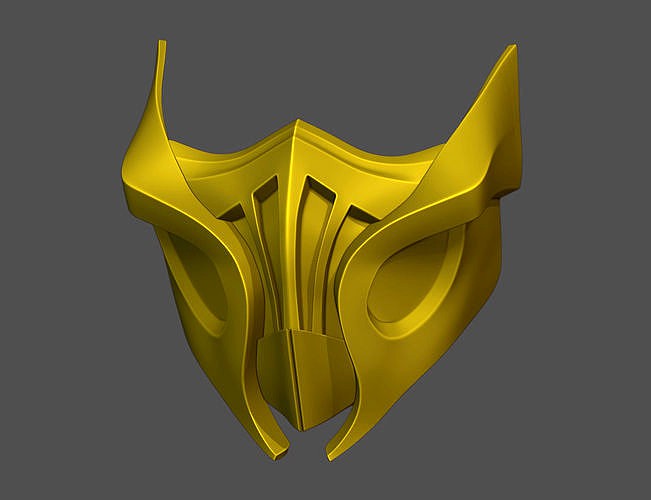 Scorpion Mask V2 - MK 11 3D print model  | 3D