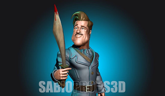 ALDO RAINE BRAD PITT INGLORIOUS BASTERDS sabioprods3d | 3D